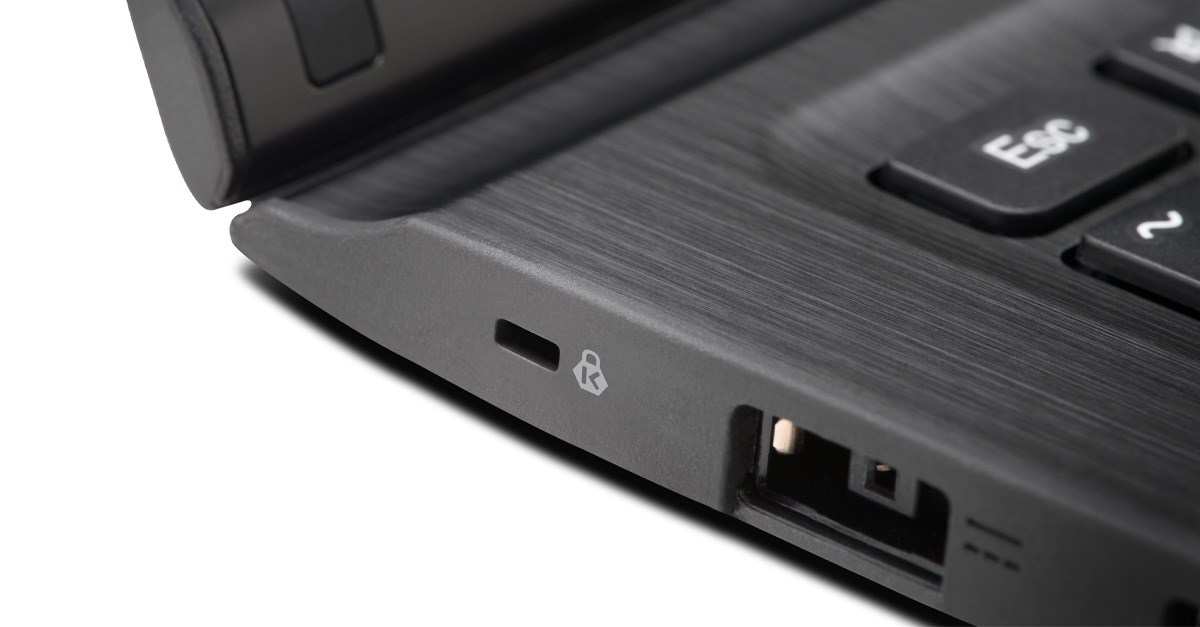 Kensington NanoSaver Lock Slot on Laptop