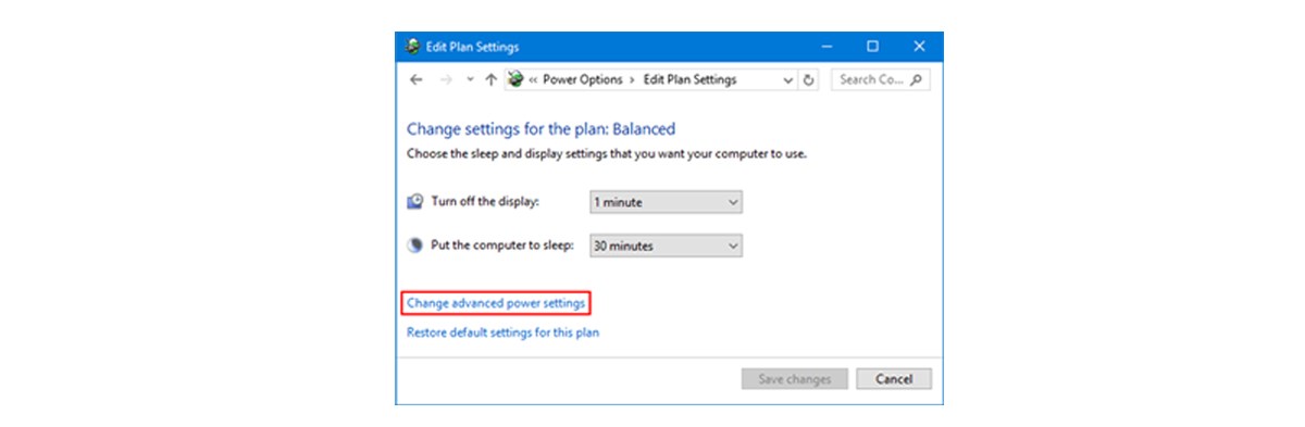 Screenshot of Edit Plan Settings window.