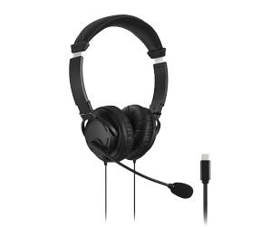 Headphones on white background.