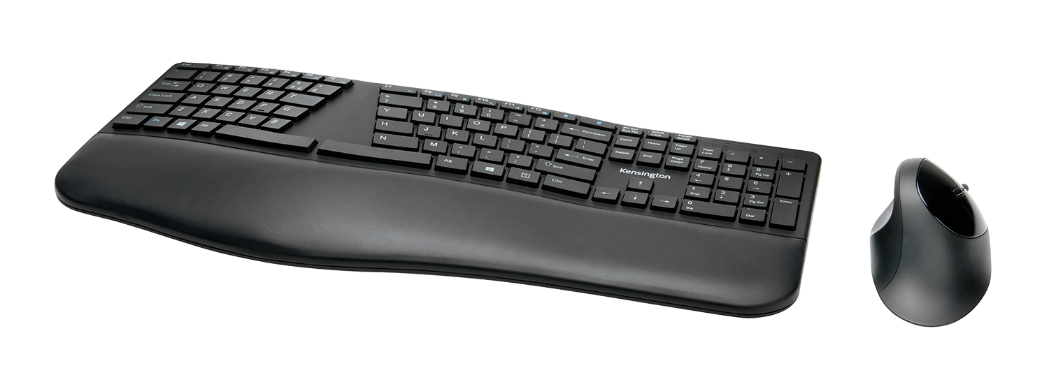 Kensington Teclado y ratón inalámbricos Pro Fit® Ergo (negro)