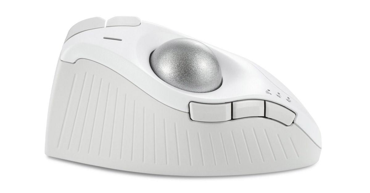 Pro Fit® Ergo Vertical Wireless Trackball on white background