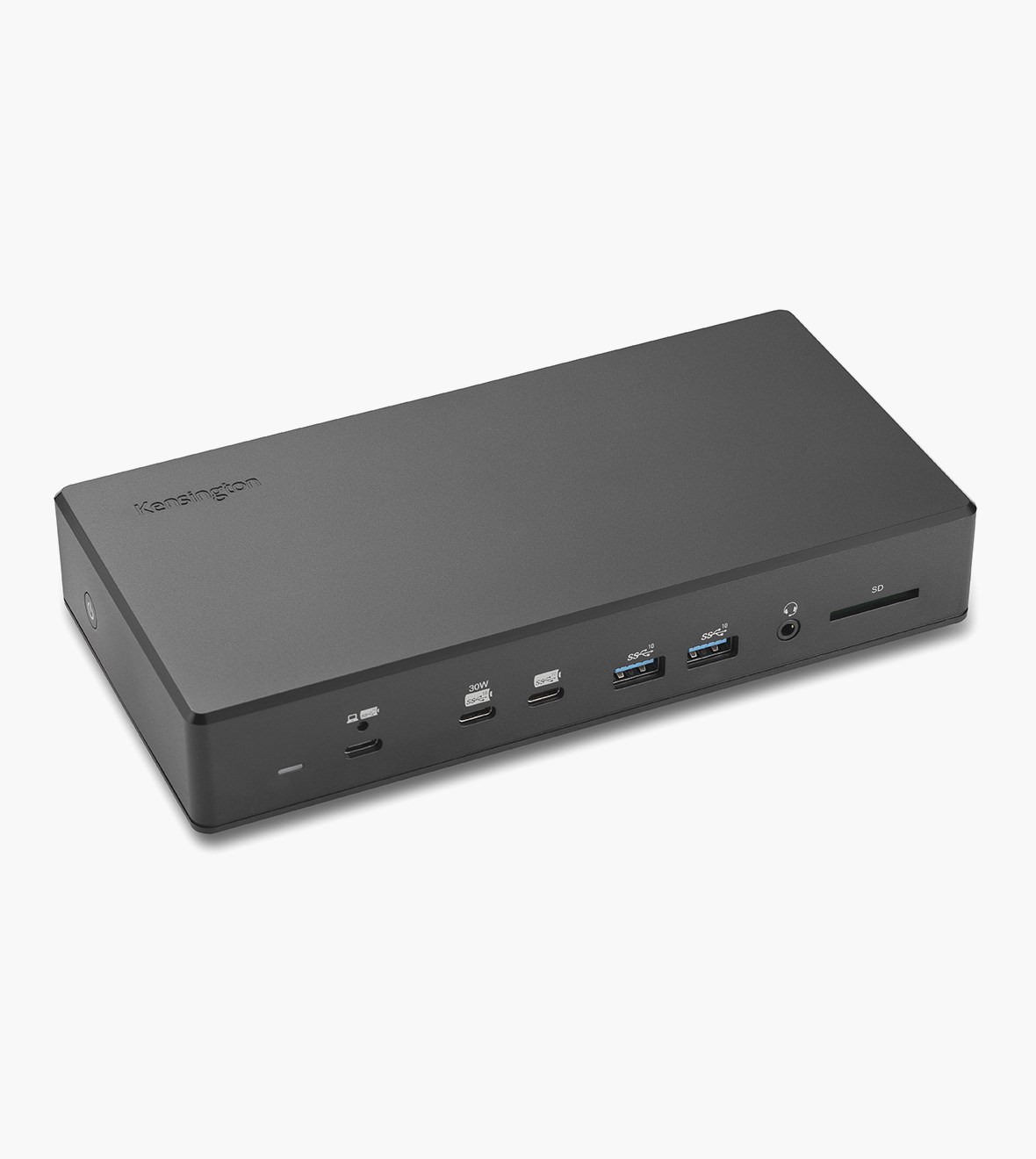 Kensington SD4880P Docking Station on a gray background.