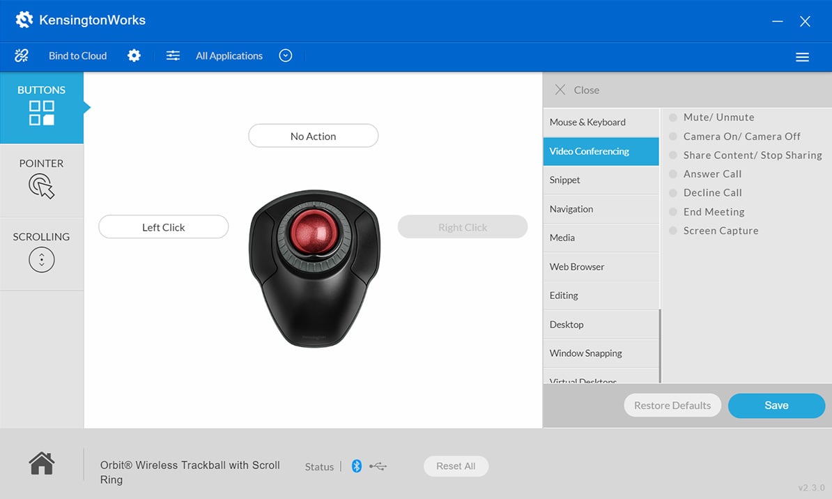 Professional video conferencing shortcuts screenshot kensingtonworks