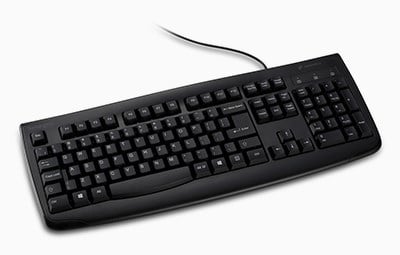 Wired USB Washable Keyboard on white background